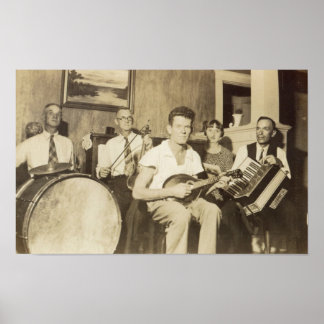 Póster Poster de banda musical de los años 20