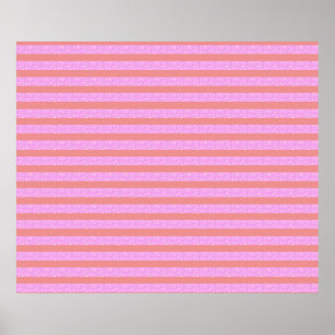 Póster Poster de bandas geométricas rosadas