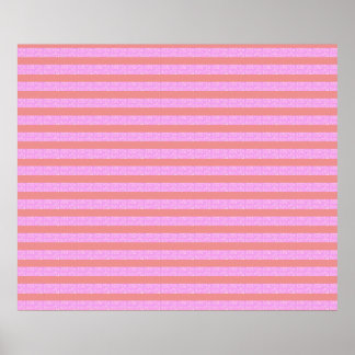 Póster Poster de bandas geométricas rosadas