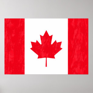 PÓSTER POSTER DE BANDERA CANADIENSE