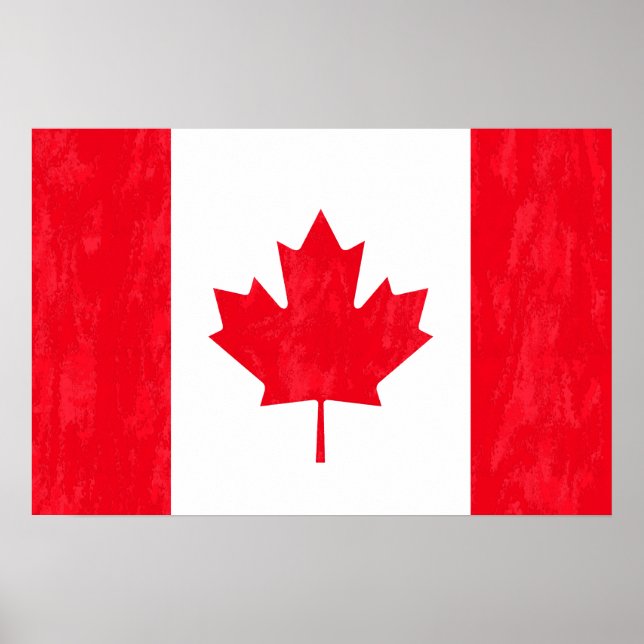 PÓSTER POSTER DE BANDERA CANADIENSE (Frente)