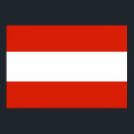 Póster Poster de bandera de Austria<br><div class="desc">Poster de bandera de Austria</div>