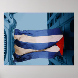 Póster Poster de bandera de Cuba