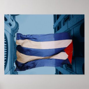 Póster Poster de bandera de Cuba