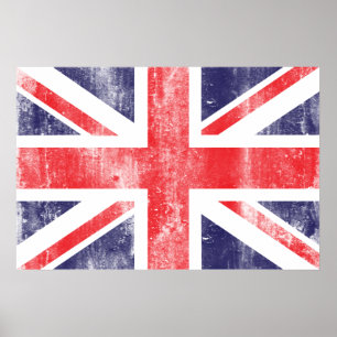 Póster Poster de bandera de época