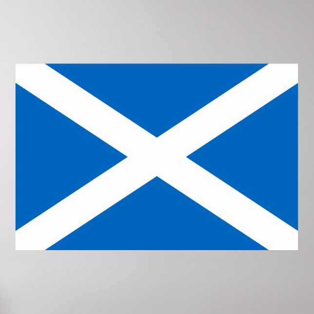 Póster Poster de bandera de Escocia (Frente)