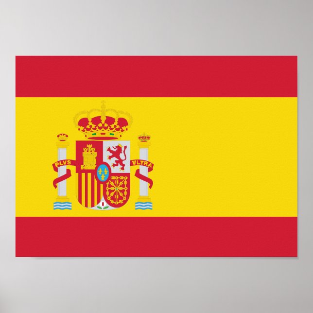 Póster Poster de bandera de España (Frente)