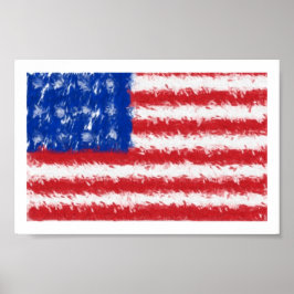 Póster POSTER de bandera de Estados Unidos