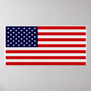 Póster Poster de Bandera de Estados Unidos