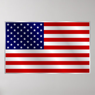 Póster Poster de Bandera de Estados Unidos
