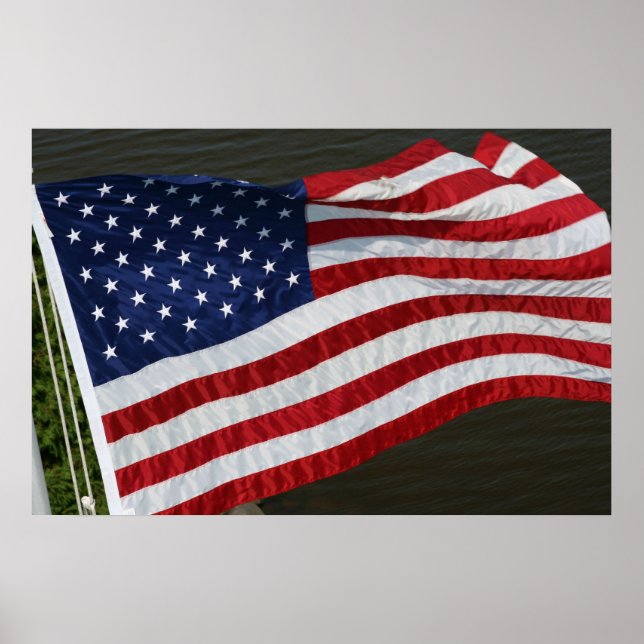 Póster Poster de Bandera de Estados Unidos (Frente)