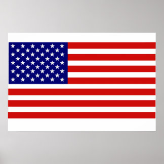 Póster Poster de Bandera de Estados Unidos