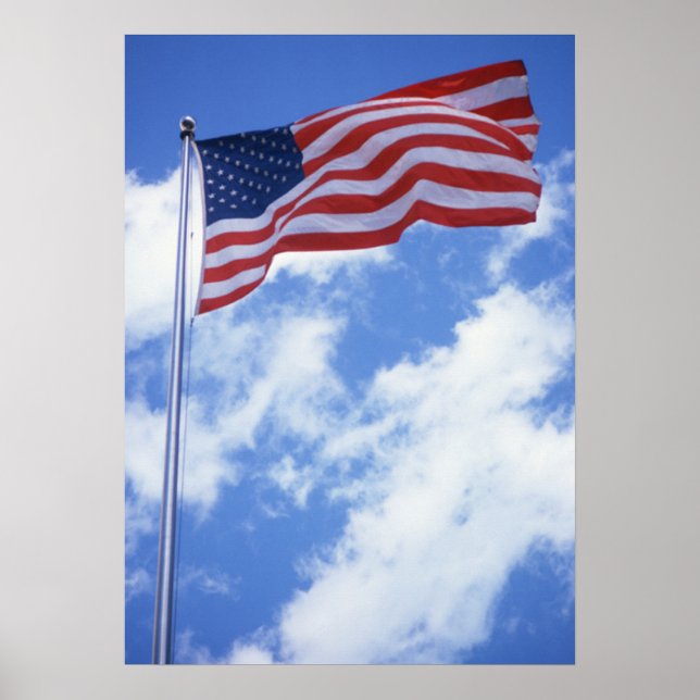 Póster Poster de Bandera de Estados Unidos
