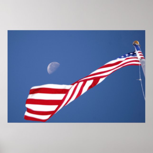 Póster Poster de Bandera de Estados Unidos (Frente)