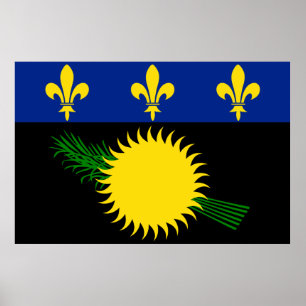 Póster Poster de bandera de Guadalupe