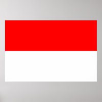Poster de Bandera de Indonesia (Indonesia)