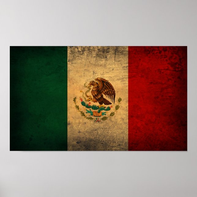 Póster Poster de Bandera de México (Frente)