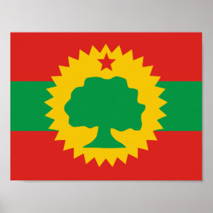Póster Poster de bandera de Oromo