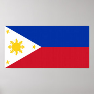 Póster poster de bandera filipina