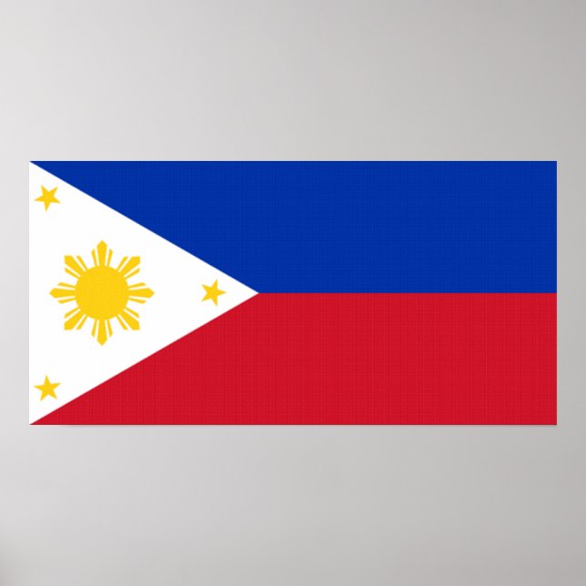 Póster poster de bandera filipina (Frente)