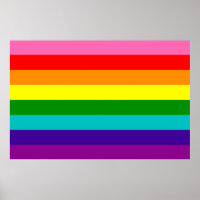 Poster de bandera gay LGBT arcoiris