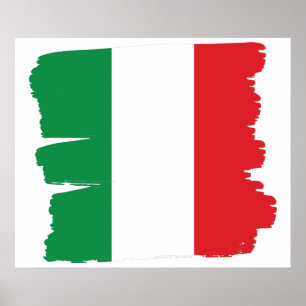 Póster Poster de Bandera Italiana