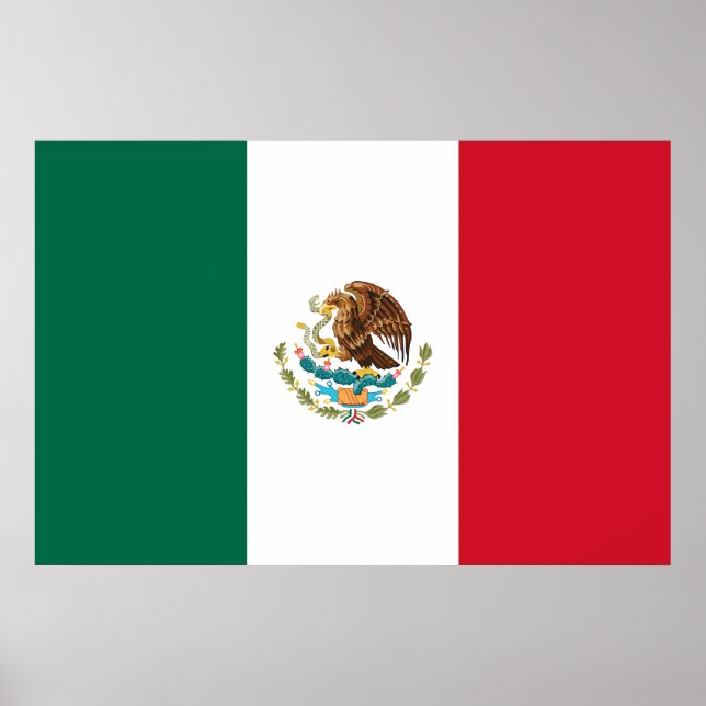 Póster Poster de Bandera Nacional de México (Frente)