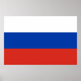 Póster Poster de Bandera Rusa (Rusia)