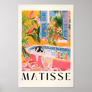 Póster Poster De Bañera, Poster De Mediados Del Siglo, Ro