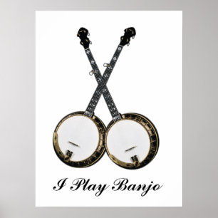 Póster Poster DE BANJOS CRUZADO