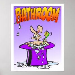 Póster Poster de baño de Bunny
