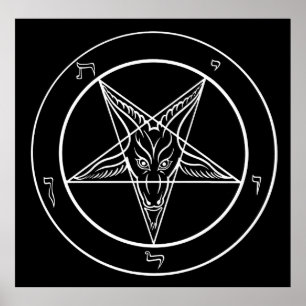Póster Poster de Baphomet ENORME 40x40
