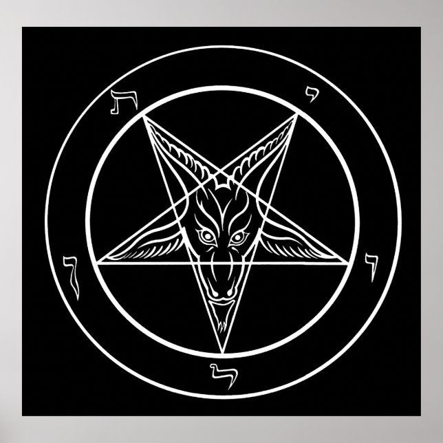 Póster Poster de Baphomet ENORME 40x40 (Frente)