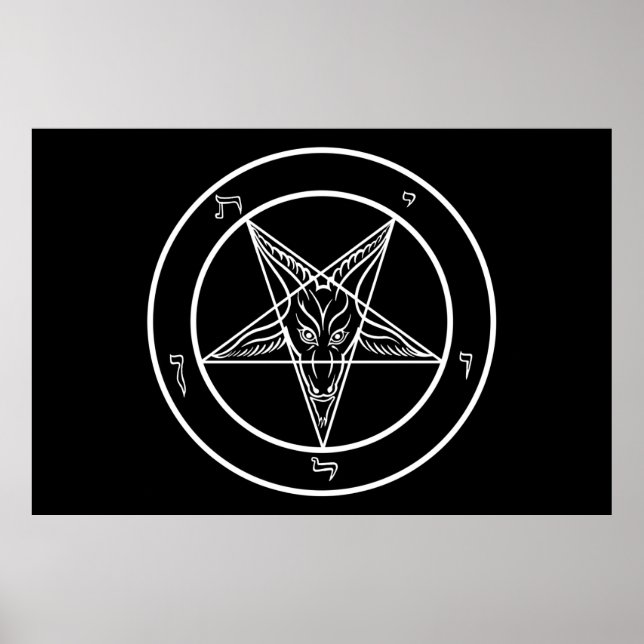 Póster Poster de Baphomet Enorme de 60" de ancho (Frente)