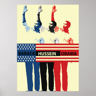 Póster Poster de Barack Hussein Obama