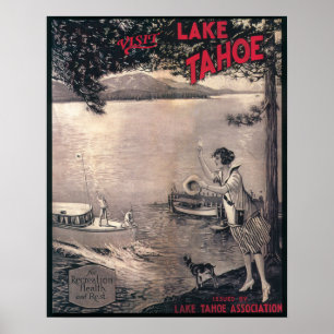 Póster Poster de barco de madera