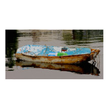 Poster de barco solitario