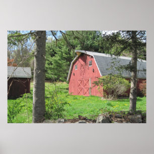 Póster Poster de barn de país