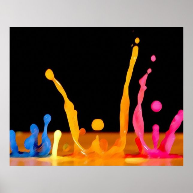 Póster Poster de barras de color (Frente)