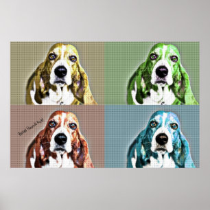 Póster Poster de Basset Hound