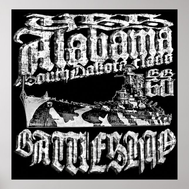 Póster Poster de Batalla de Alabama (Frente)