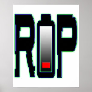 Póster POSTER de batería RIP