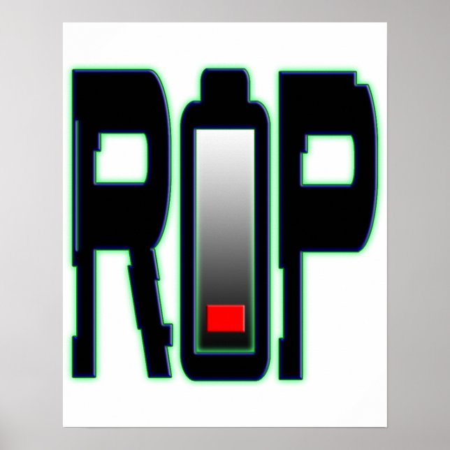 Póster POSTER de batería RIP (Frente)