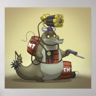 Póster Poster de Battle Gator