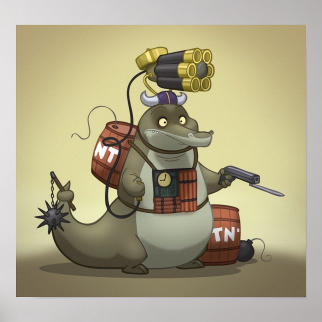 Póster Poster de Battle Gator (Frente)