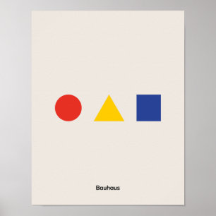 Póster Poster de Bauhaus, Poster de Exposiciones de Bauha