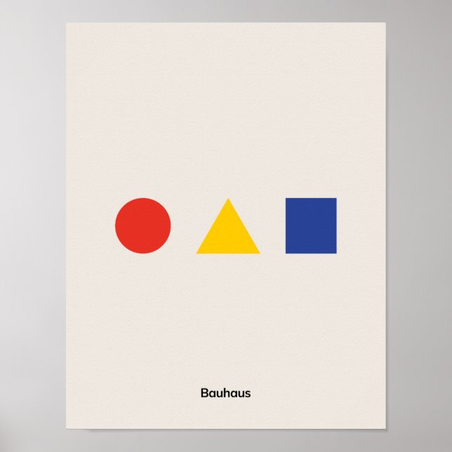 Póster Poster de Bauhaus, Poster de Exposiciones de Bauha (Frente)
