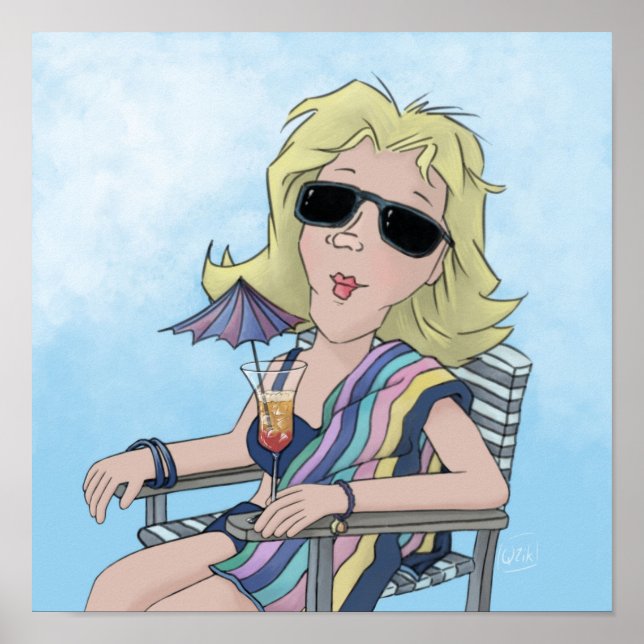 Póster Poster de Beach Babe (Frente)