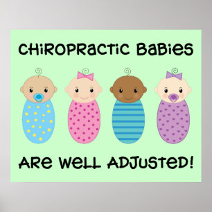 Póster Poster de bebés bien ajustados