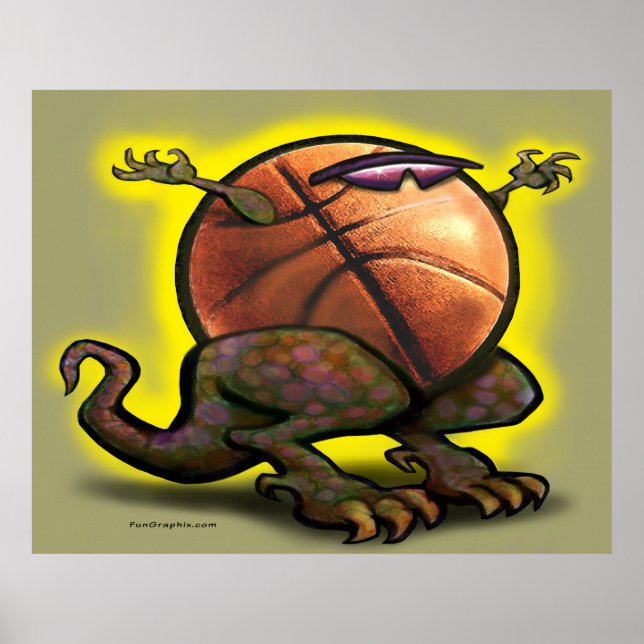 Póster Poster de Bebidas de Baloncesto (Frente)